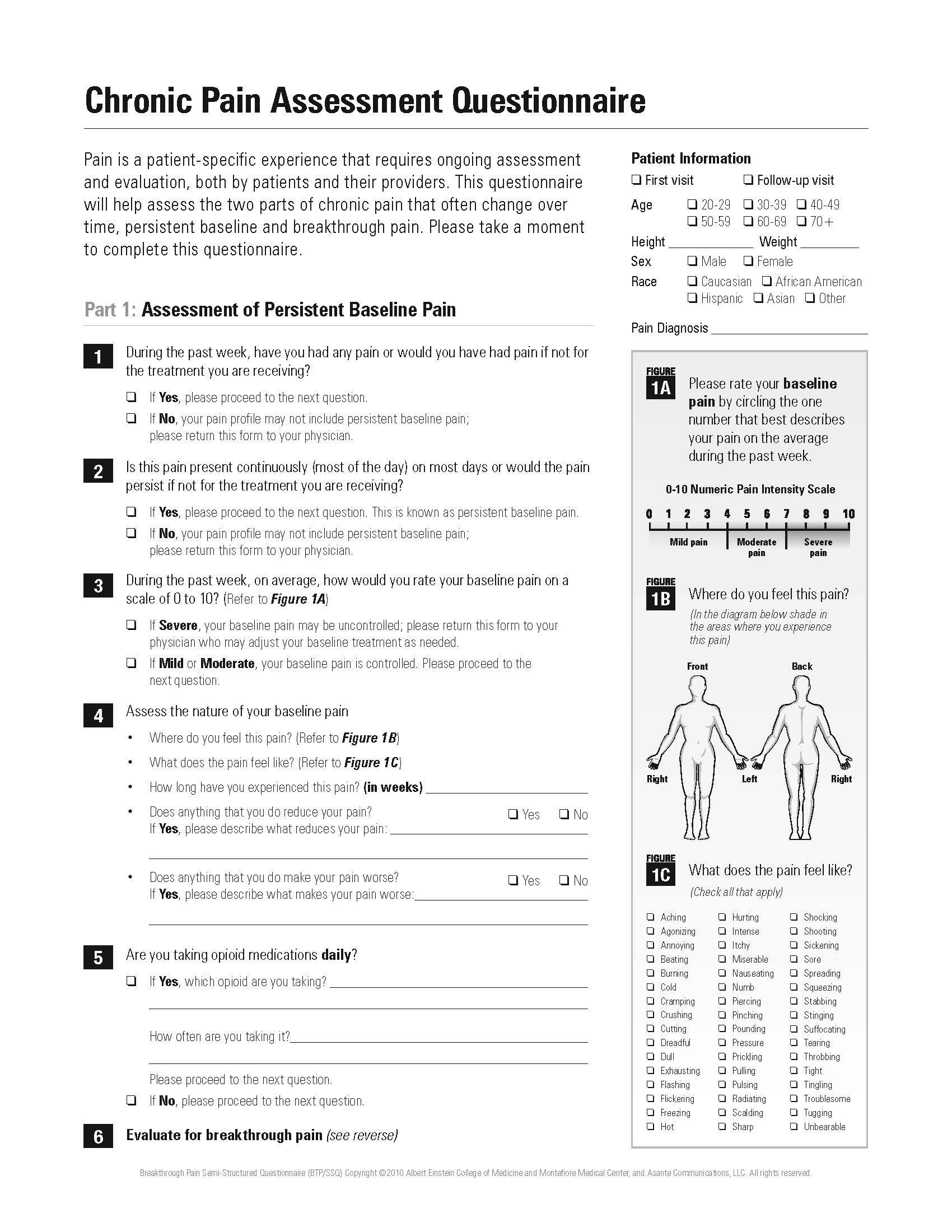 UCLA Health System Questionnaire